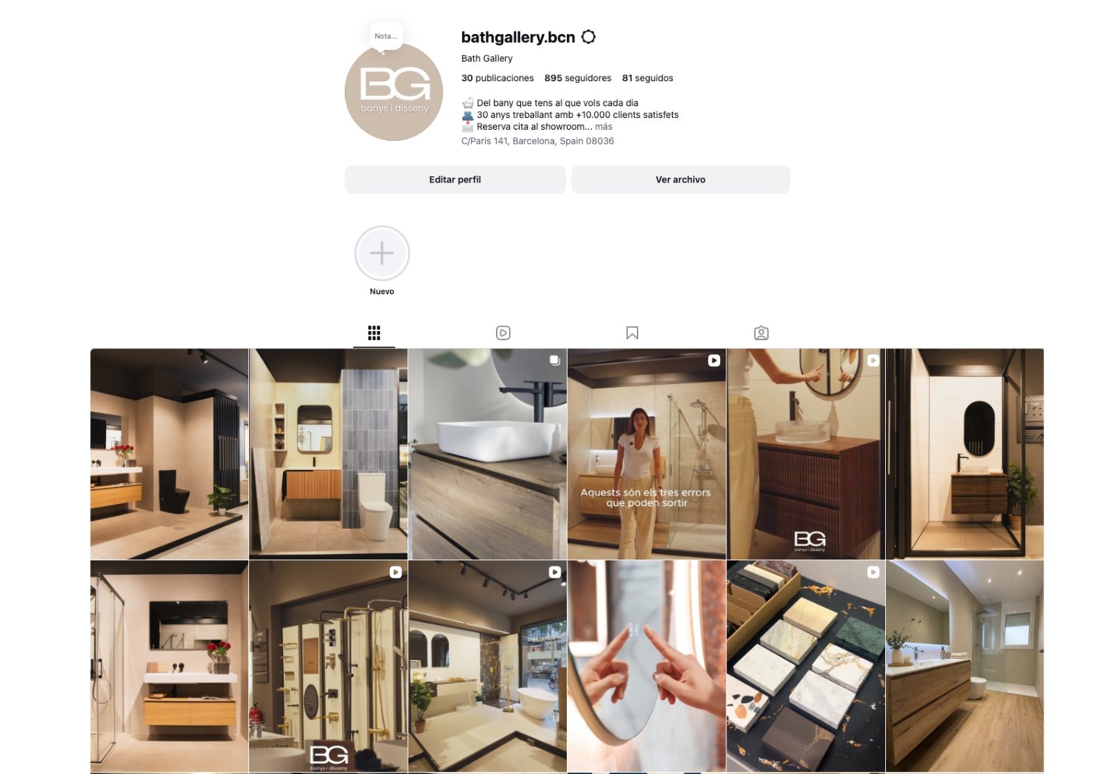 Bath Gallery — Portada